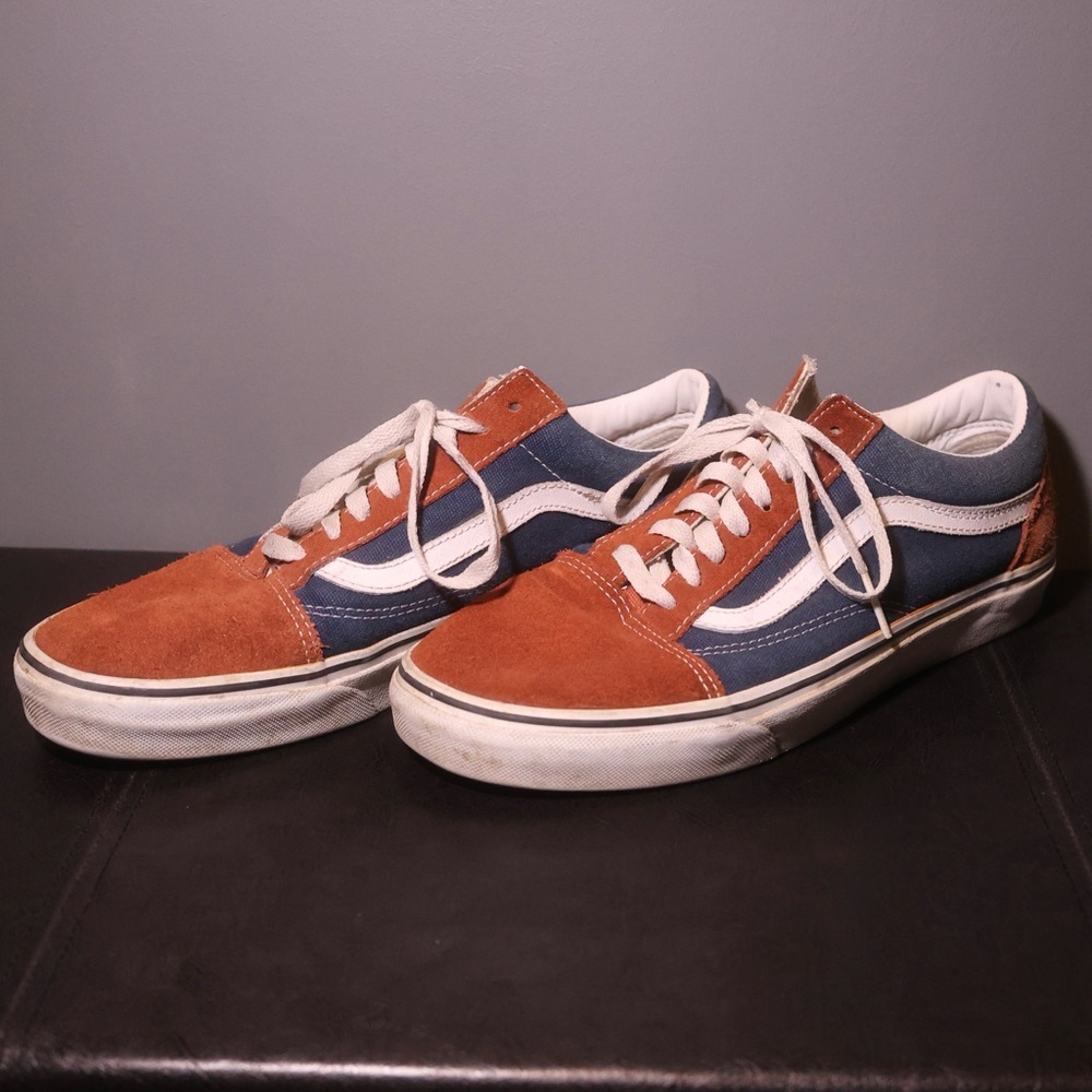 Vans Blue/Brown Old Skool Shoes